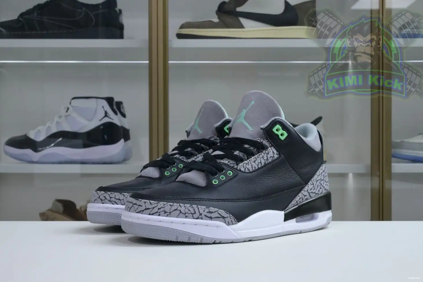 Air Green Jordan 3 Glow Kimikick 0608